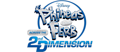 Phineas and Ferb: Across the 2nd Dimension title screen for Wii